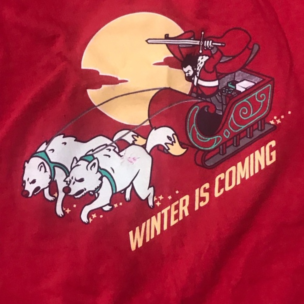 Men's Christmas Game Thrones Graphic Tee Shirt XL